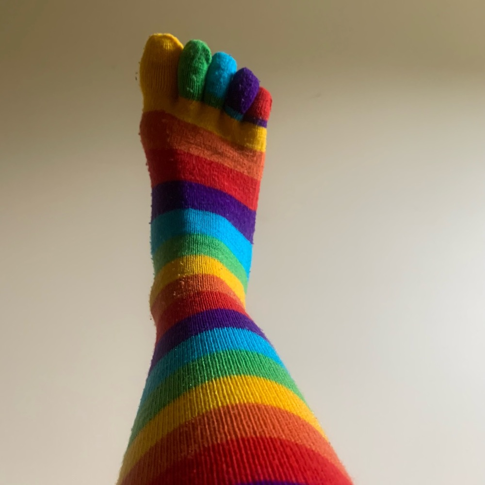 Rainbow Toe Socks 🌈